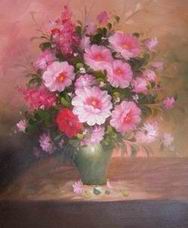 Flower oil painting