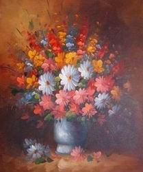 Flower oil painting