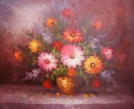 Flower oil painting