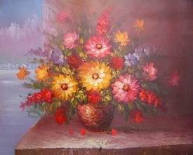 Flower oil painting