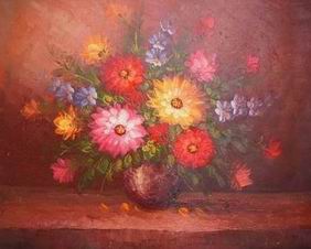 Flower oil painting
