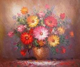 Flower oil painting