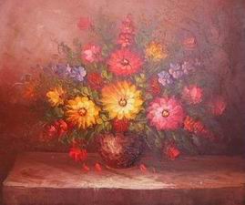 Flower oil painting
