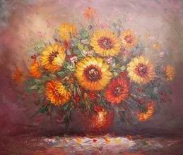Flower oil painting