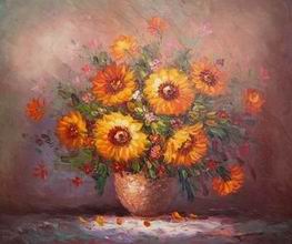 Flower oil painting