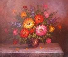 Flower oil painting