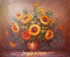 Flower oil painting