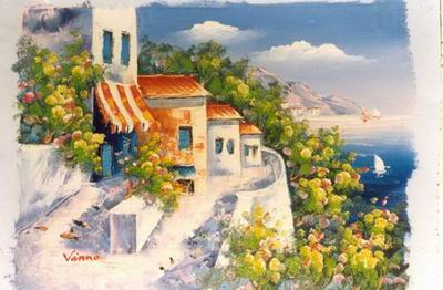 Greece oil painting
