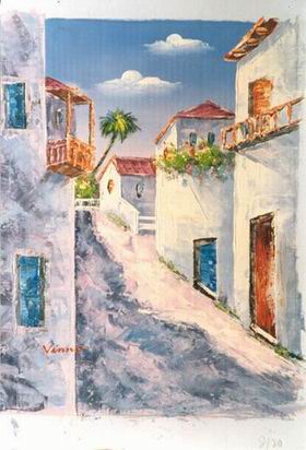 Greece oil painting