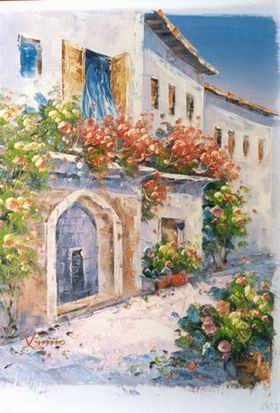 Greece oil painting
