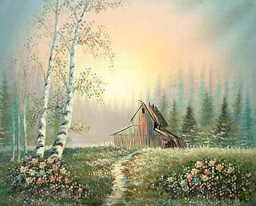 Landscape oil painting