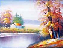 Landscape oil painting