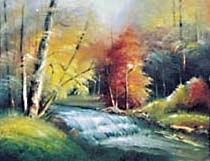 Landscape oil painting