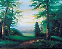 Landscape oil painting