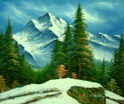 Landscape oil painting
