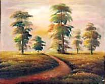 Landscape oil painting