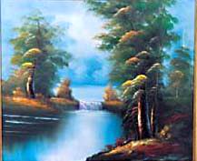 Landscape oil painting