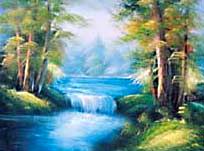 Landscape oil painting