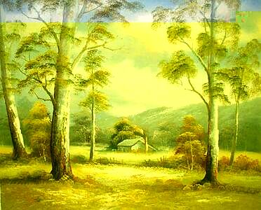 Landscape oil painting
