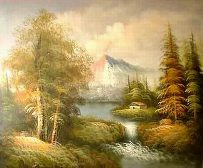 Landscape oil painting