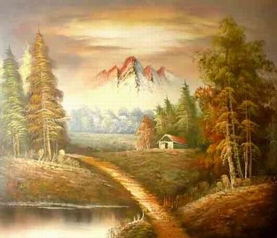 Landscape oil painting
