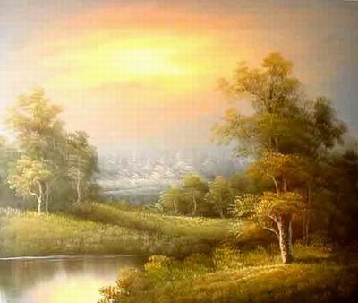 Landscape oil painting