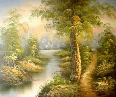 Landscape oil painting