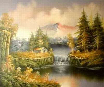 Landscape oil painting