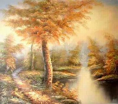 Landscape oil painting