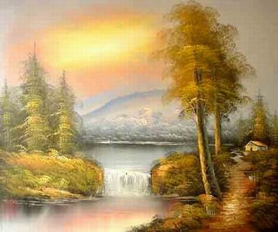 Landscape oil painting