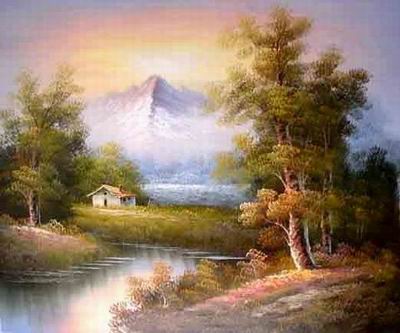 Landscape oil painting