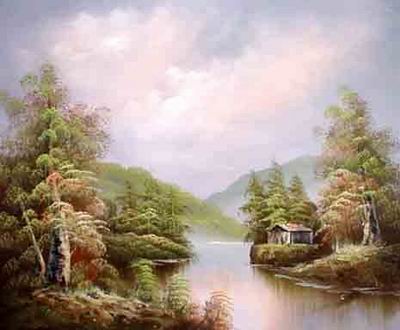 Landscape oil painting