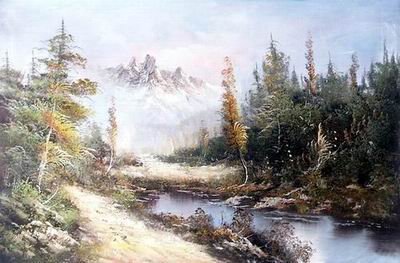 Landscape oil painting