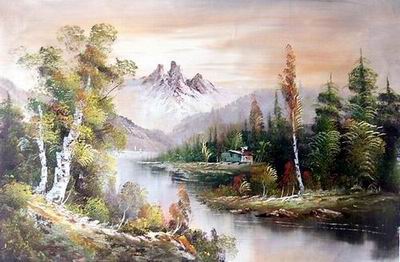 Landscape oil painting
