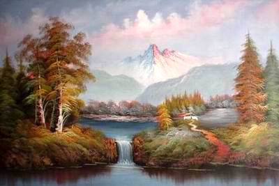 Landscape oil painting