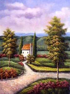 Landscape oil painting