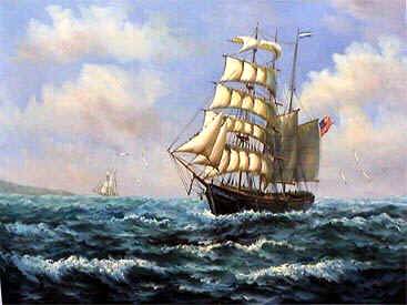 Seascape oil painting