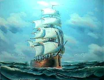 Seascape oil painting