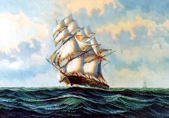 Seascape oil painting