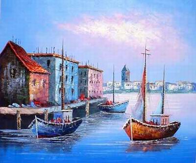 Seascape oil painting