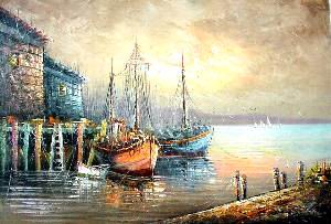 Seascape oil painting