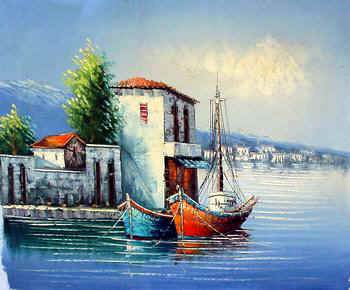 Seascape oil painting