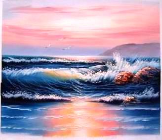 Seascape oil painting