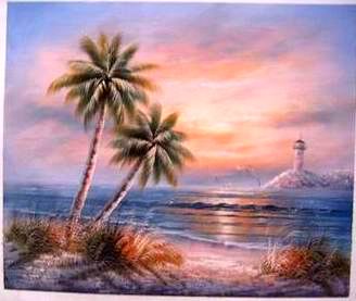 Seascape oil painting