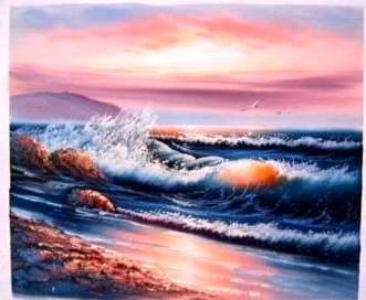 Seascape oil painting
