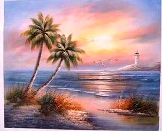 Seascape oil painting
