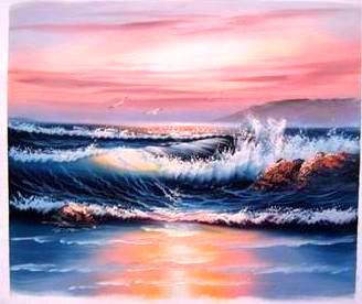 Seascape oil painting