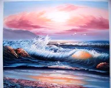 Seascape oil painting