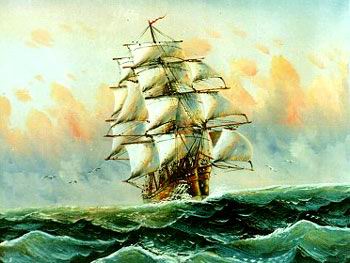 Seascape oil painting