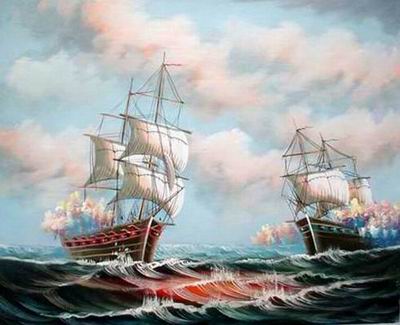 Seascape oil painting